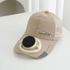 Breathable Solar Cooling Fan Hat Built-in Fan Outdoor Sun Hat Fashion Baseball Cap  Men