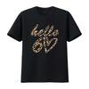 Hallo 60 T-Shirt Leopard 60. Geburtstag Baggy Boyfriend Baseball 3053 vintage Gewaschen Lässig Designer Kleidung Mode Mann