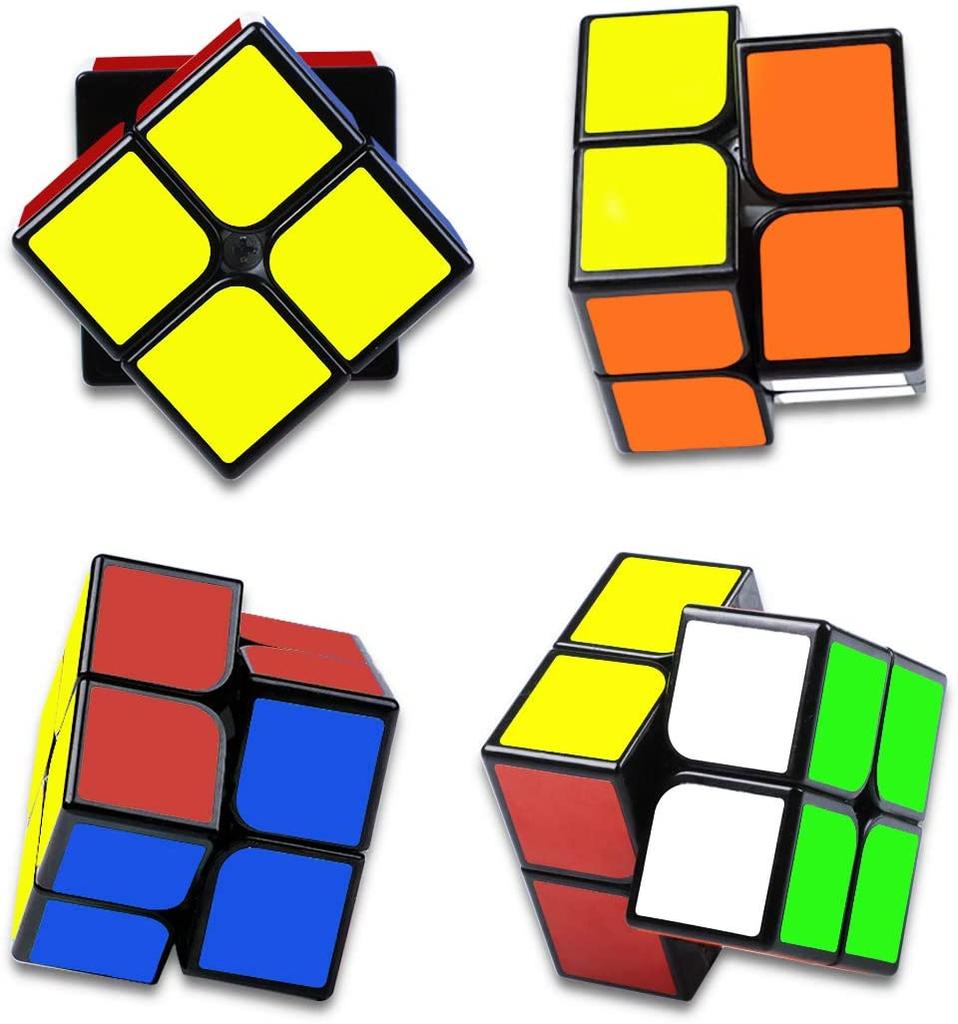Magic Cube 2x2x2 Magic Speed Cube 2x2 Cube Smooth 3D Puzzle Toy Mini Pocket Twist Toy Educational Toys for Boys Girls Kids Adult