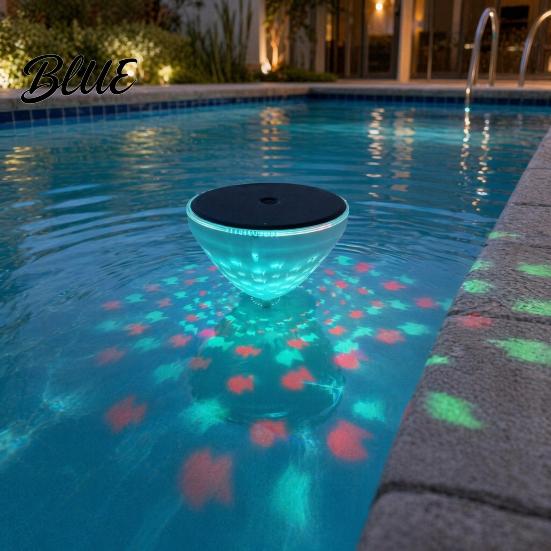 Floating LED Pool Light Solar Light with Dynamic Fish Projection