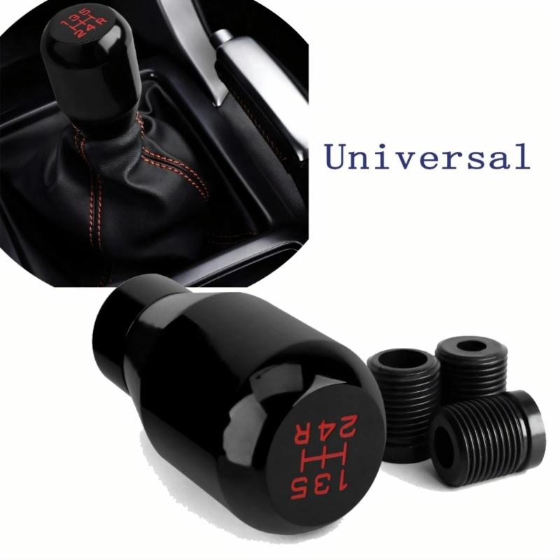 Universal Aluminum Manual Gear Shifts Knob with Quick Installation & Ergonomic Grip Design Vehicle Spare Part for Cars