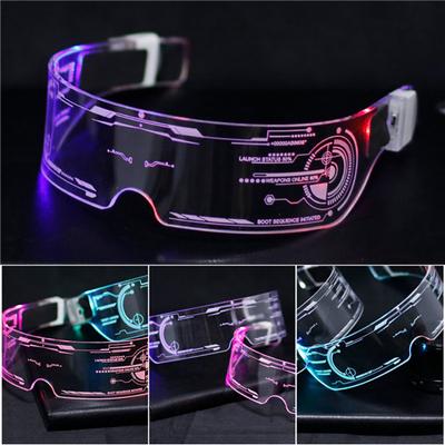 Colorful Luminous Glasses Led Glasses Futuristic Electronic Visor Glasses For Christmas Halloween Party Bars Dancing Shows