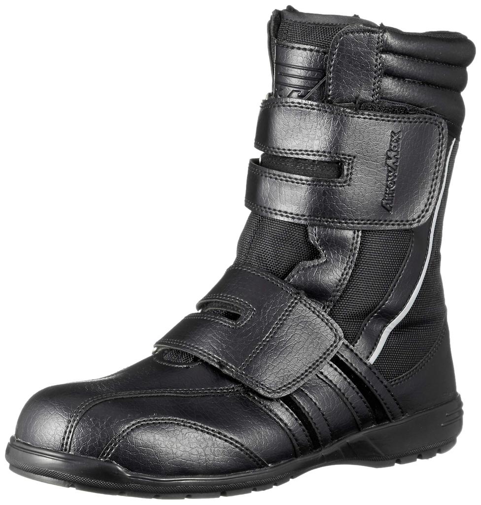 Fukuyama Rubber Arrow Max 92 Men's Light Work Shoes, Black, Size 26.0 cm