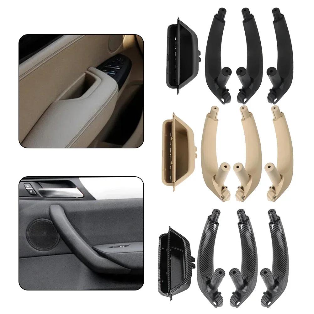 Interior Door Handles  Inner Door Panel Handle Cover For BMW F25 F26 X3 X4 2011-2017 Inner Doors Panel Handle Bar Pull Trim