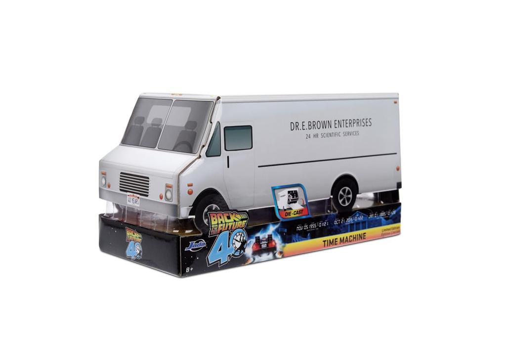 Kyosho Jada Toys Hollywood Rides Back to the Future Series Scale Back to the Future Time Machine 40th Brown Truck Package Finished Figure JADA36848