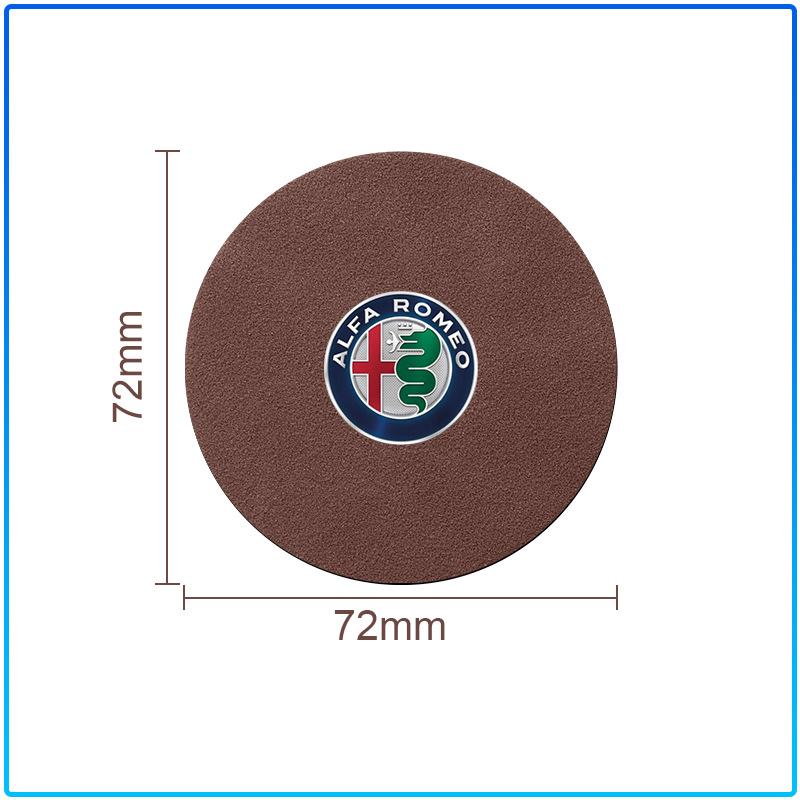 Car Nice Non-slip Water Coasters Insulation Pad Decorative Water Coaster Sticker For Alfa Romeo 147 159 Giulietta Giulia Mito Spider Alpha Nheadrest