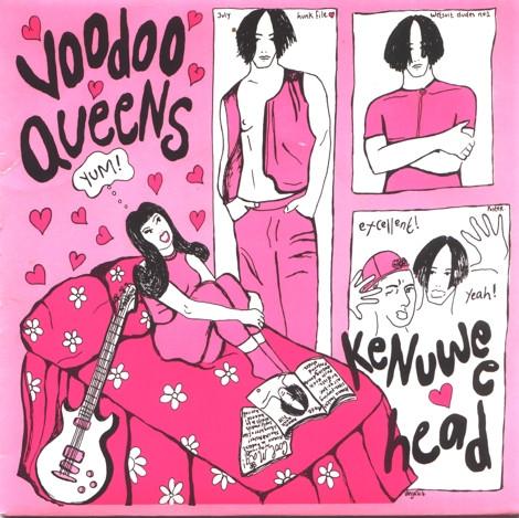 

7inch Record VOODOO QUEENS - Kenuwee Head PURES24 Too Pure 1993 UK Rock Used