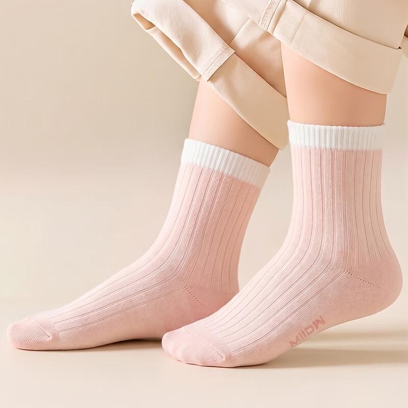 Mao Ren Kids Cotton Antibacterial Mid-Calf Socks
