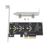 NVMe M Key PCIe Converter Card For Drive Installation Easy Tool Less and Heat Dissipation Compatibles Multiple Systems