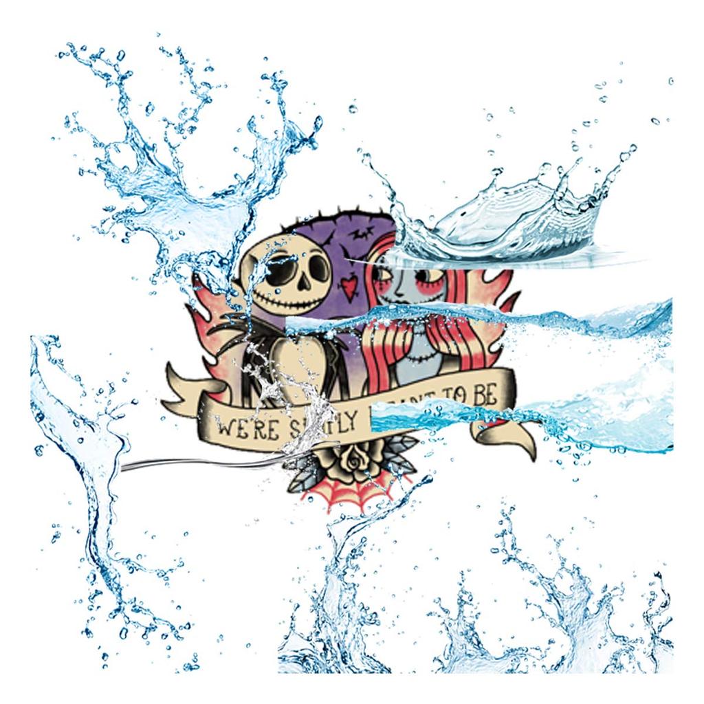 Nightmare Before Christmas Stickers 50pcs Vinyl Waterproof Stickers for Laptop Skateboard Water Bottle Computer Phone Halloween Theme