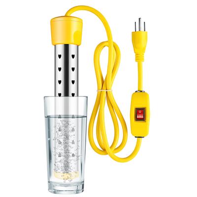 1500W Tankless Water Heater Electric with Auto Off Anti-scald Stainless Steel Protective Guard