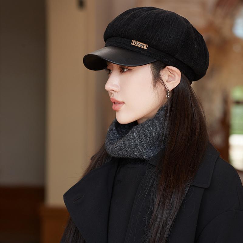 Nový osmiúhelníkový baret s vaflovou vazbou, retro všestranná malířská čepice, venkovní módní čepice newsboy, vhodná pro ženy