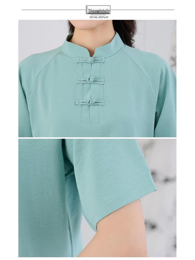 2025 Summer Tai Chi & Zen Tea Suit: Plus Size, Loose-Fit Meditation & Buddhist Clothing