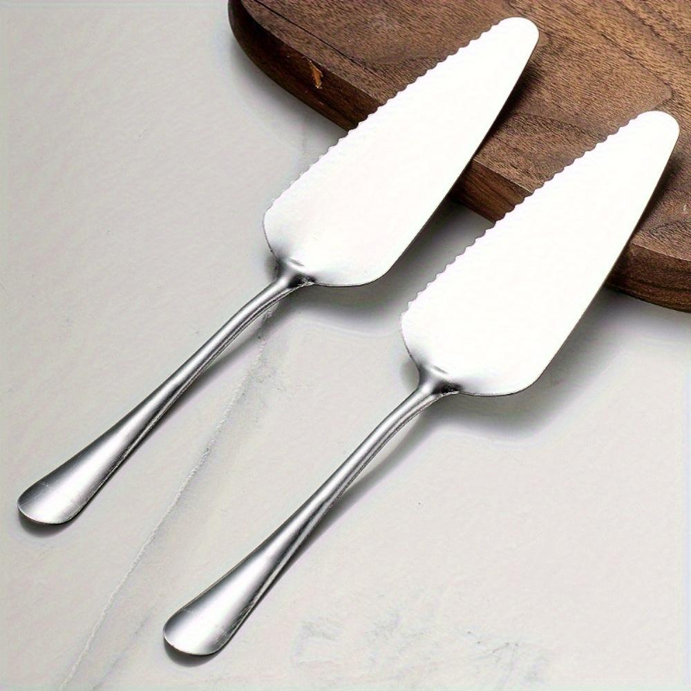 5Pcs Stainless Steel Cake Server Blade Cutter Pie Pizza Server Cake Cutter Shovel Kitchen Baking Pastry Spatulas