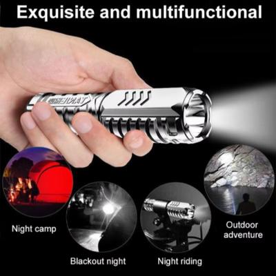 Multifunktionale Hand-Taschenlampe, superstarke LED, wasserdichte Taschenlampe für den Außenbereich, zum Angeln, Camping, Wandern, 5000 lm