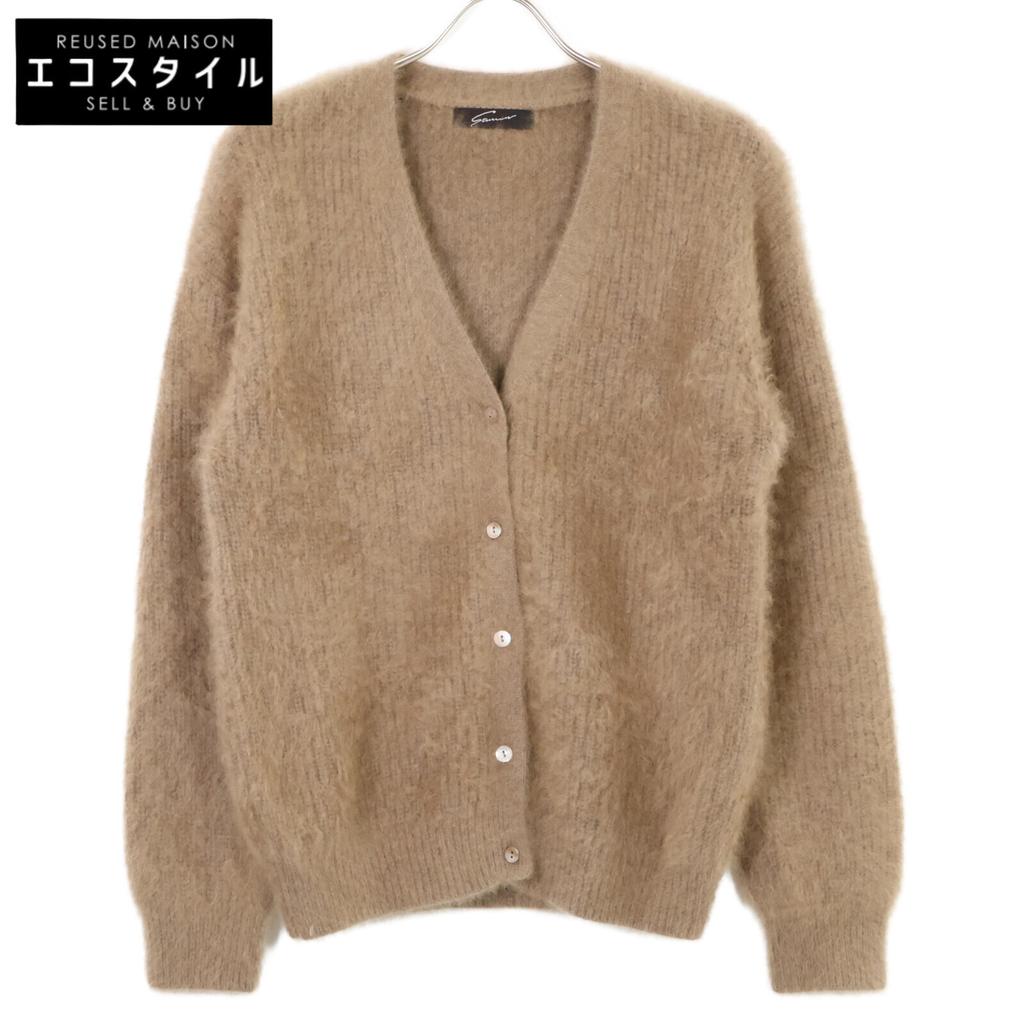 stunning lure 19A111-016 Brown Raccoon Cardigan tops S BrownUsed