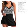 2Pcs/Set Tankini Set Two Piece Boy Shorts Dress Floral Print Beachwear