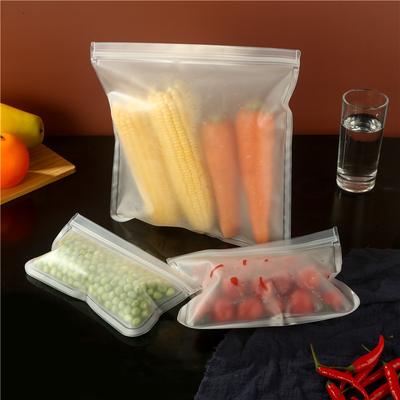 3/5PCS Food Storage Bag Reusable Stand Up Zip Shut Bag Leakproof Containers Fresh Bag Food Storage Bag Fresh Wrap Ziplock Bag