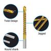 6mm Titanium Coated Drill Bit Spiral Jagged Saw Composite Drill