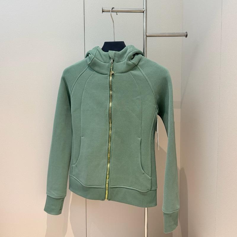 Autumn women's full zipper slim fit hooded fleece sweater casual outdoor slimming sports jacket