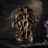 Demoness Collectible Statue Female Demon Resin Figurine, Gothic Succubus for Halloween, Ornament Winged Tabletop Decoration Home Office Retro Decor