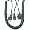Dual & Triple-Core Spring Wire: 0.5, 0.75, 1.0, 1.5 sq. PU with C13 Plug Tail.