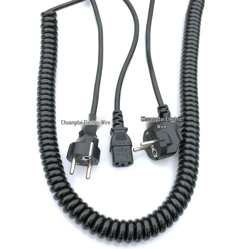 Dual & Triple-Core Spring Wire: 0.5, 0.75, 1.0, 1.5 sq. PU with C13 Plug Tail.