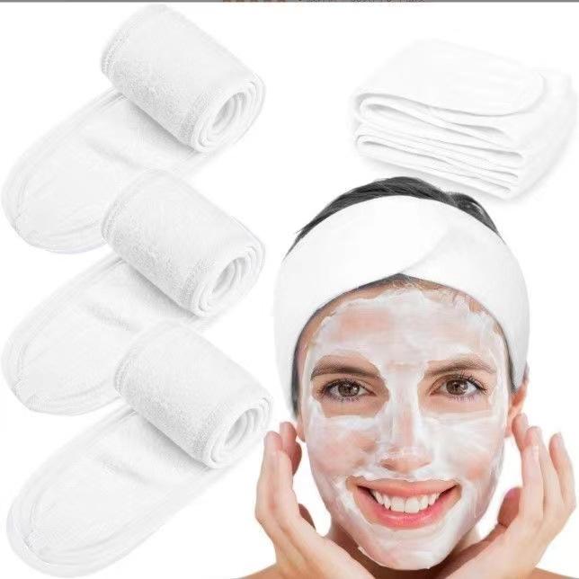 3 Stück Damen Bade Dusch Make-up Gesicht Waschen Kosmetik Stirnband Haarschmuck Stirnband Verstellbar Breites Haarband Yoga Spa Kopfbedeckung