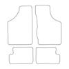 [Blm]Op001 Black - Set Of Velour Floor Mats To Fit Opel Corsa A 1982-1993 - Black Trim