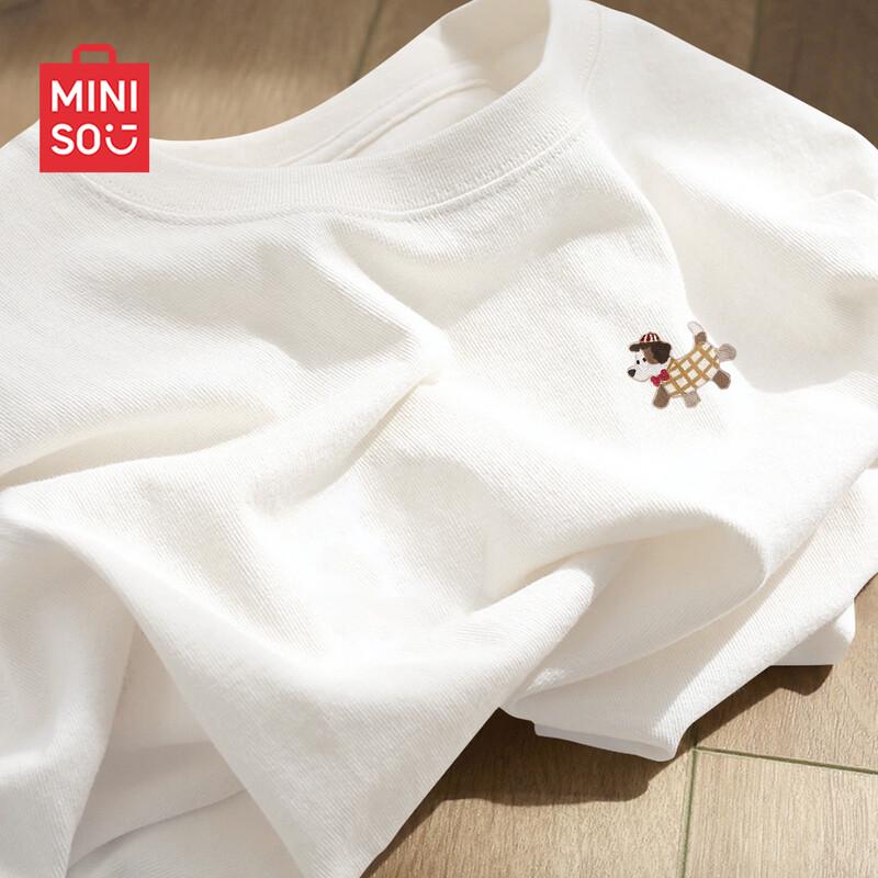 

Женская хлопковая футболка с длинным рукавом MINISO L