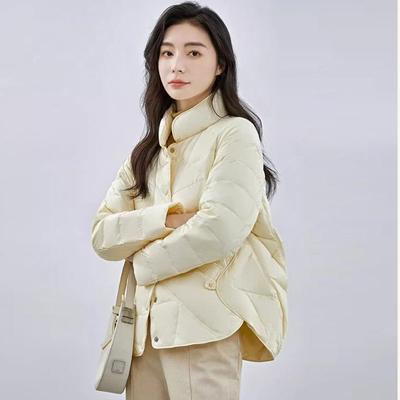 Lightweight Women'S Short Down Jacket Women'S Winter Down Jacket White Duck Down