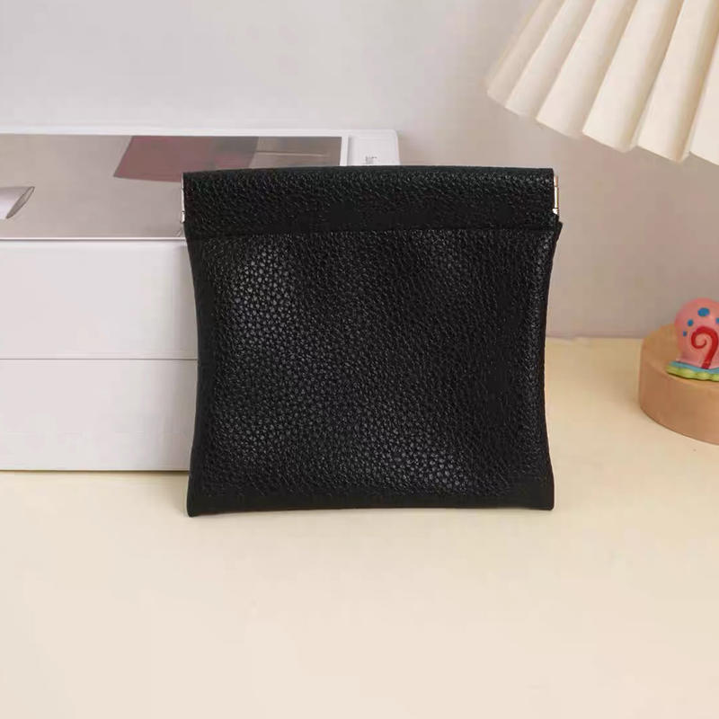 Self-closing PU Leather Coin Purse Passport Driver's License Document Holder Data Cable Cosmetic Bag Lipstick Storage