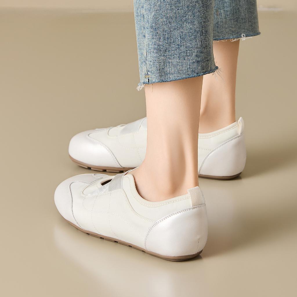 Light oxygen ballet style cross strap flat shoes, soft sole breathable, versatile daily wear, retro Mary Jane shoes, German training shoes