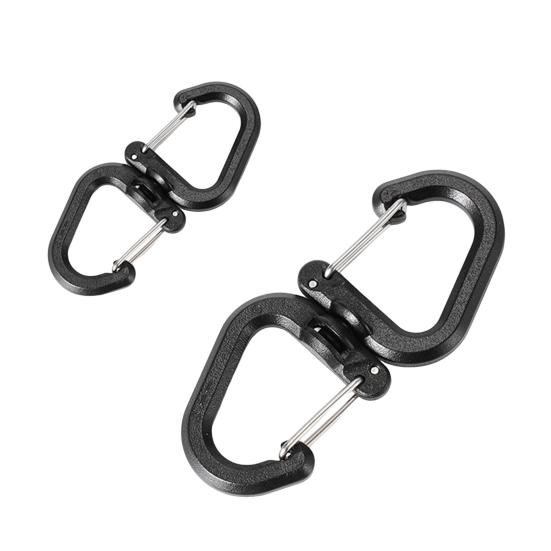 1/5Pcs 360 Degrees Rotating Hook Portable Lightweight Outdoor Camping Hiking S-shaped Swivel