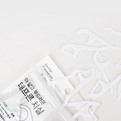Teflon Zipper Bag Dental Floss 40 Pieces