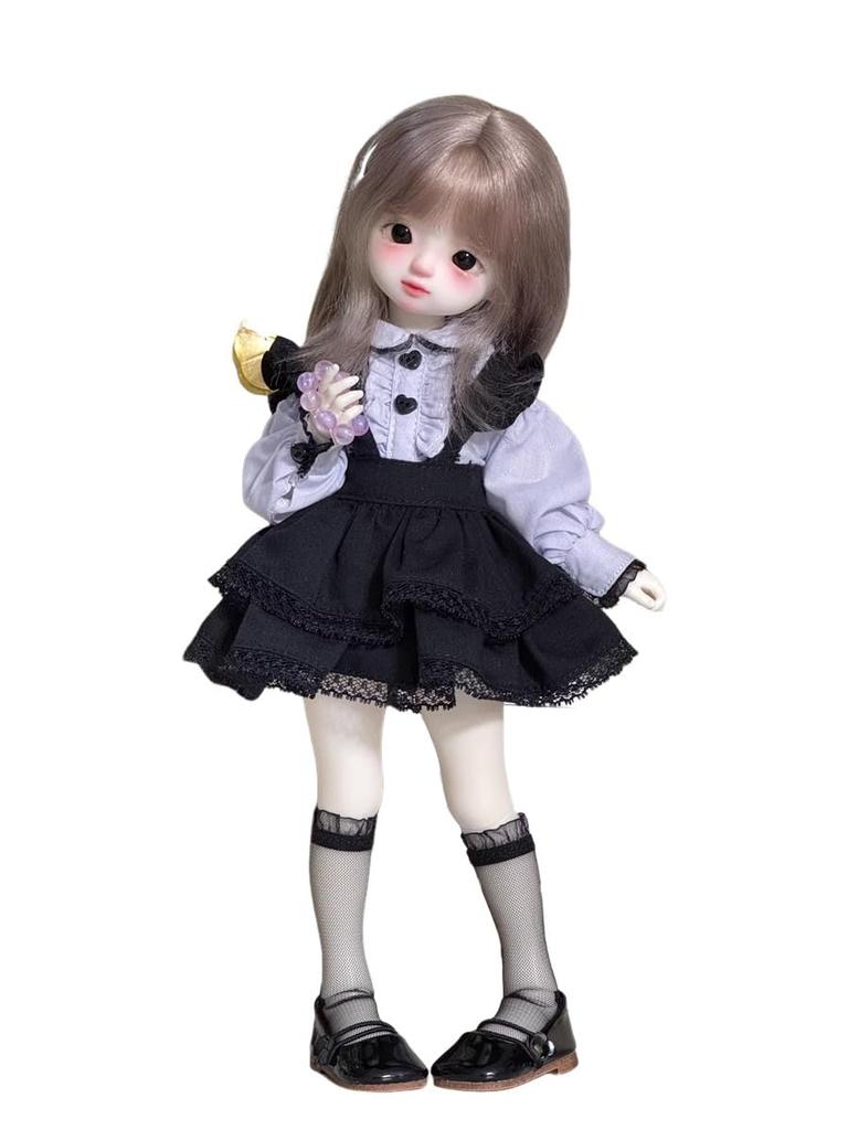 HAMRETHYPPZ 14 16 13 BJD Ball-Jointed Doll Dress Doll Costume Maid Outfit Cute Maid Suit, Stylish Maid Suit (Head and body not included) Pink (Light
