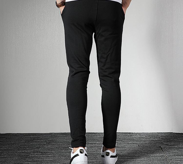 Puma Knitted Sweatpants Men's Black Moderate Straight Fit Pants 595903-01