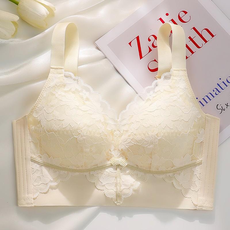 

Высококачественный бюстгальтер полной чашки для большой груди, утягивающий и предотвращающий провисание, бюстгальтер большого размера 34/75BC шампанского