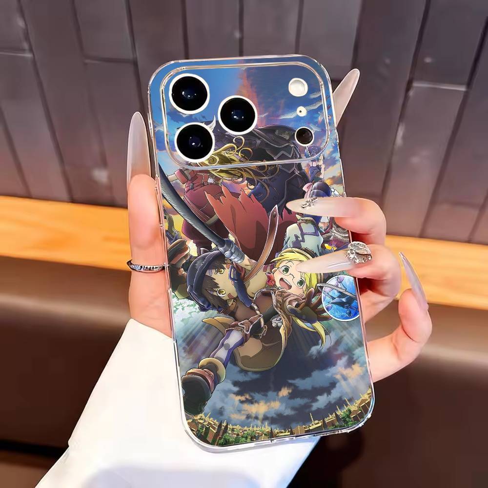 M-Made in Abyss Phone Case For iPhone17,16,15,14,13,12,11 Plus,Pro Max Soft Transparent Cover
