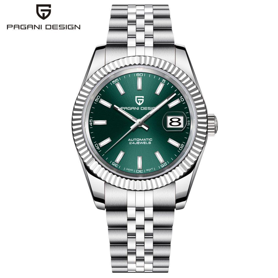 

PAGANI Мужские Автоматические Механические Часы - Водонепроницаемые, Светонакопительные, с Функцией Календаря