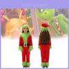 Adorable Disfraz de Grinch Navideño Para Niños En Poliéster Suave Para Celebraciones Festivas