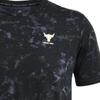 Under Armour UA Project Rock Tie-Dye Print Crew Neck Training T-Shirt Men Tops Black 1383194-001