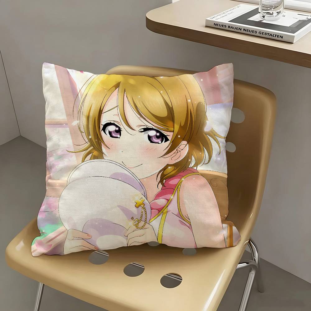 1pc Anime Hanayo Koizumi Pillow Case Fashion Square Pillowcase Bedroom Sofa Room Ins Decoration Leisure