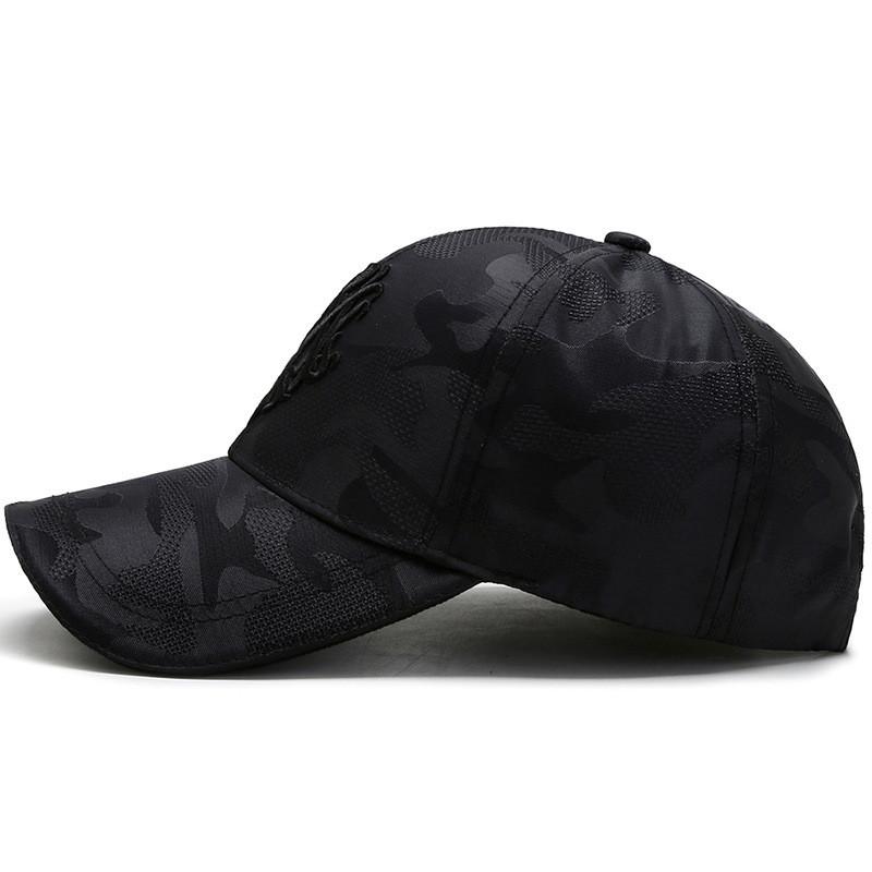 Polyester Embroidered Camouflage Baseball Cap With Sun Protection For Women And Men