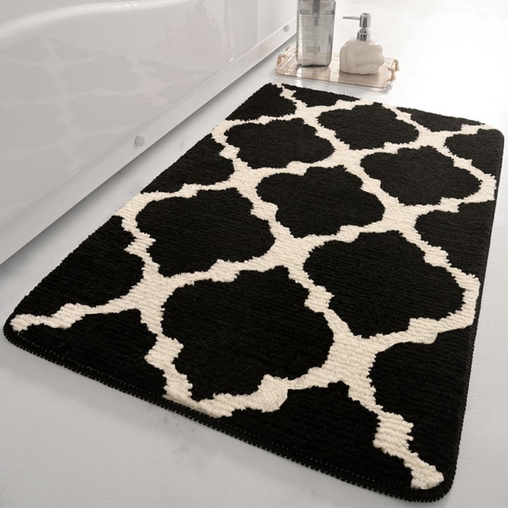 Sponge Bathroom Cashmere Thickening Mat Bath Non-slip Carpets In Wash Basin Bathtub Floor Rug Shower Room Doormat Memory Foam 3D Pad
