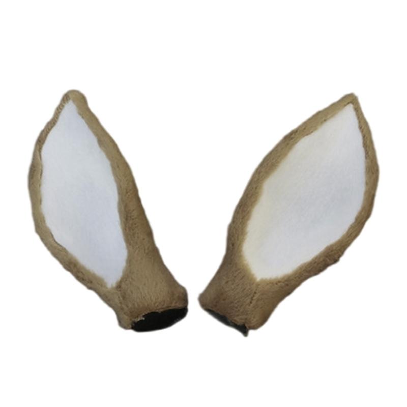 Cute Cosplay Antler Deer Ear Hairband Making Women Simulation Plush Deer Ear Anime Accessories Christmas Party Costume Props