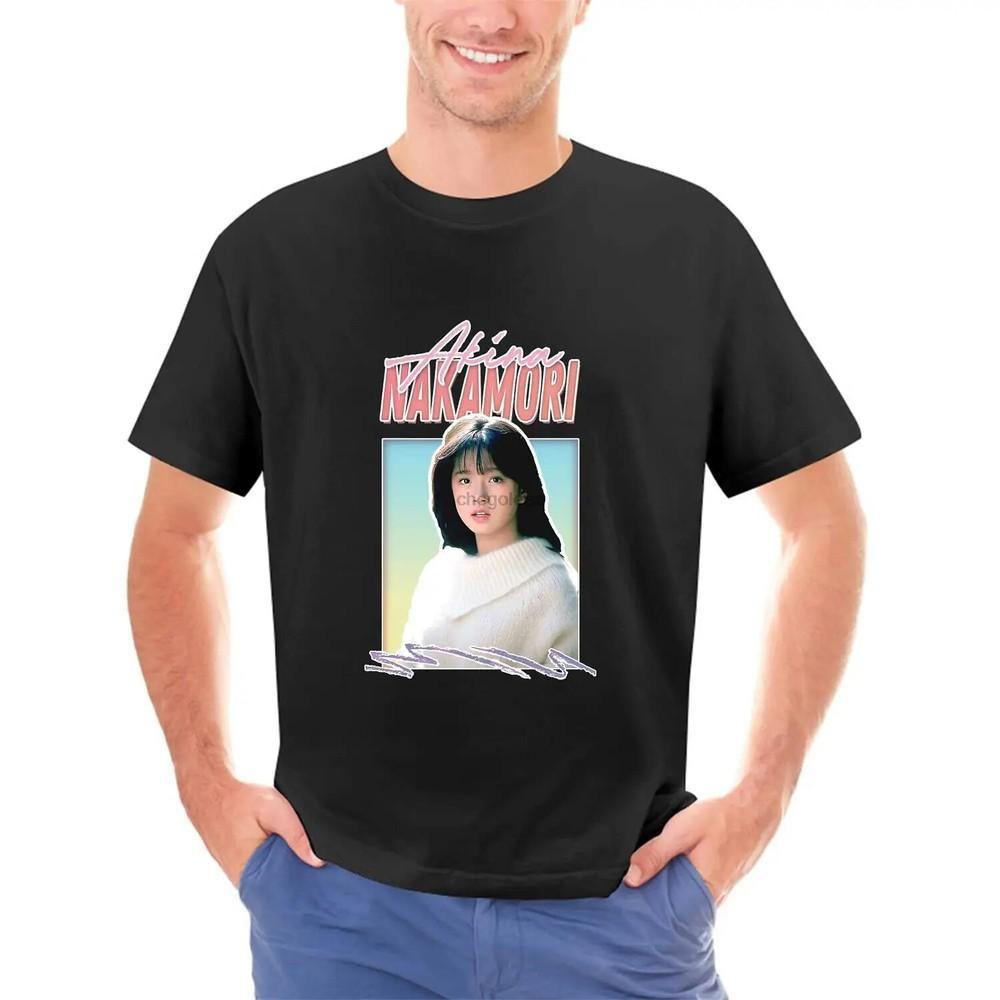 

Akina Nakamori Retro Style J Pop Music Fan Design Popular TShirt Crewneck 100% Unisex T-Shirt XXXL