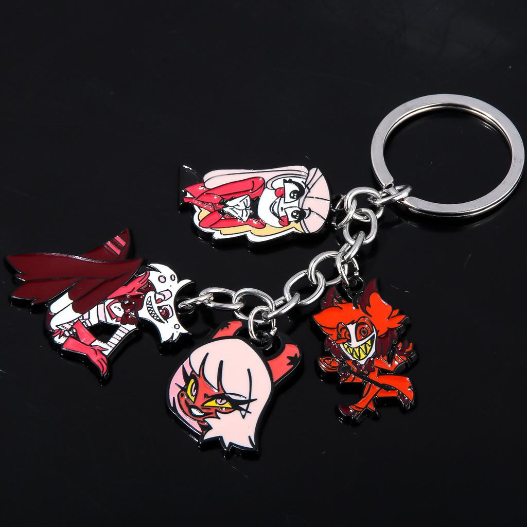 Hazbin Hotel Keychain With Zinc Alloy Charms For Anime Fans And Collectors