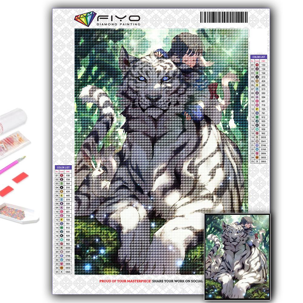 5D DIY Diamond Painting Ferocious Animal Cross Stitch Diamond Art Embroidery Mosaic Home Deco