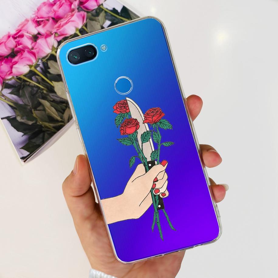 For Xiaomi Mi 8 Lite Case Fashion Soft Silicone Phone Case For Xiaomi Mi 8 SE / Mi 8 Pro Mi8 Lite Clear Tpu Cover Astronaut Capa